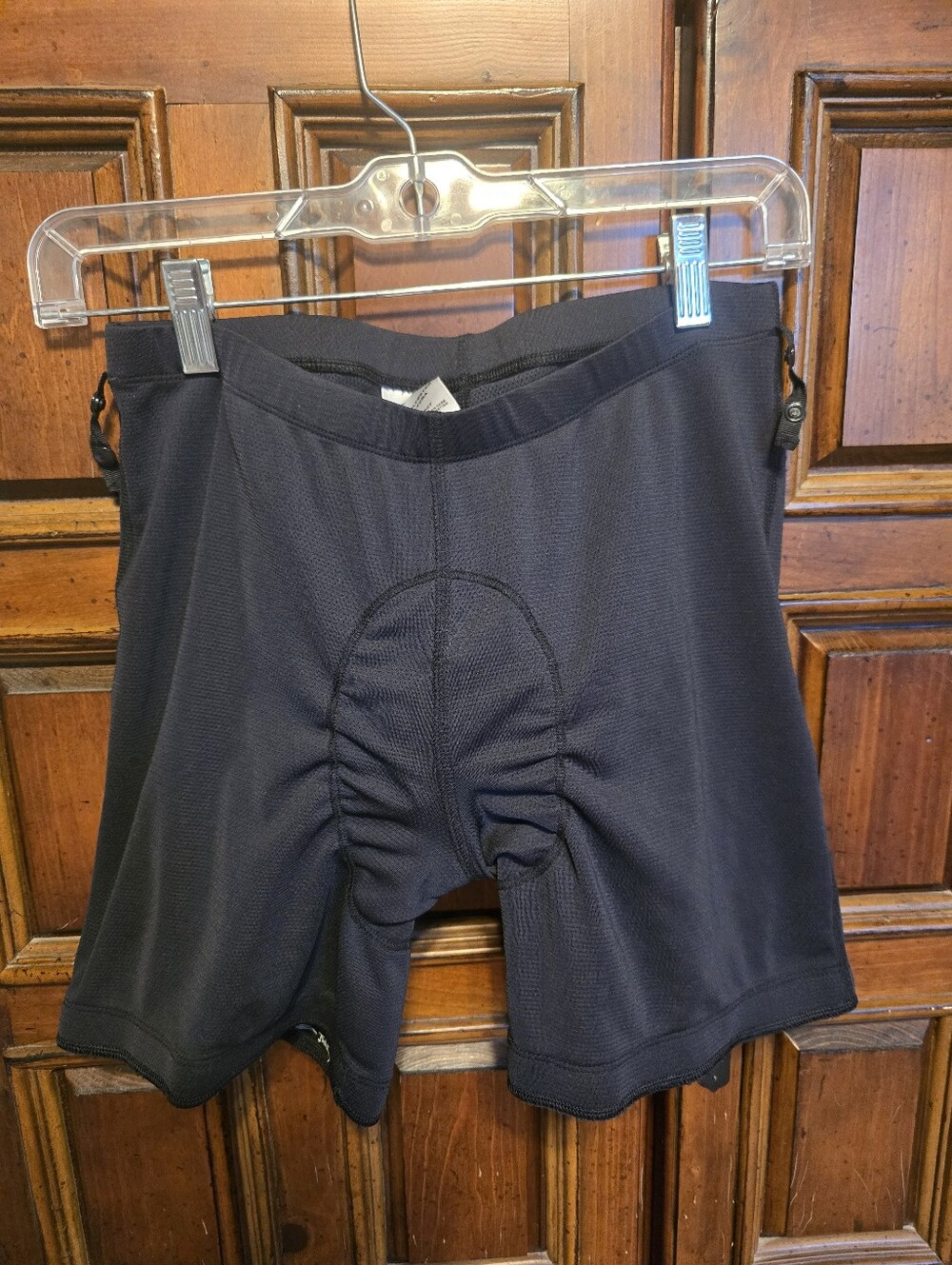 Shebeest Women’s L Black Padded Cycling Liner Shorts Pull-On Athletic Fit